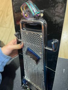 Bộ baga lưới inox sáng bóng có móc treo đồ kèm theo xe Exciter 150.(full ốc gắn)