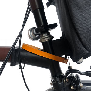 TWTOPSE Bicycle Bag Quick Release Cowhide Handle Belt For Brompton Folding Bike 3SIXTY Pikes Carrier Block Leather Pull Strap Accessory