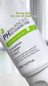 Sữa rửa mặt SenaDemar pH Balanced Deep Cleansing Foam 150ml Bọt Mịn Cân Bằng Da - Làm sạch sâu & Loại bỏ kim loại nặng: Công thức đặc biệt có khả năng hút sạch bụi bẩn vi mô và kim loại nặng tích tụ trên da từ môi trường hoặc mỹ phẩm trang điểm.