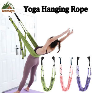 Termaya Aerial Yoga Strap Hammock Swing Stretching Anti-gravity Inversion Exercises Multilayer Belt Yoga Flexibility Trainer