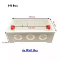 Universal Wall Socket With LED Light Switch 146 Type Dual 5 Holes Socket Gold PC Panel 13A 250V Universal Standard Power Wall Outlet Socket With USB Port 2.1A Dual USB Charger. 