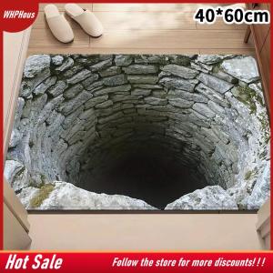 【COD】🔥🔥🔥 3D Visual Polyester Cloth Floor Mat For Household Bathroom Door Absorbent And Non Slip Foot Mat Easy To Maintain