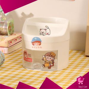 BabyShop-C970 Tempat Pena dengan Laci Desk Storage Organizer Tempat Alat Tulis Aesthetic Lucu / Pen