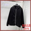Áo Hoodie Zip Đính Đá Cao Cấp, Áo Khoác Nỉ Nam Nữ Đính Đinh Quanh Áo Cá tính, Áo Nỉ nam. 