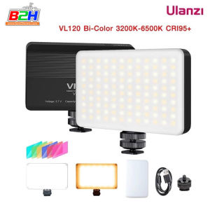 ULANZI Vijim LED VL120 Bi-Color 3200K-6500K CRI95+ 3100mAh ไฟพกพา ไฟติดหัวกล้อง ไฟ LED ประกัน 1 ปี