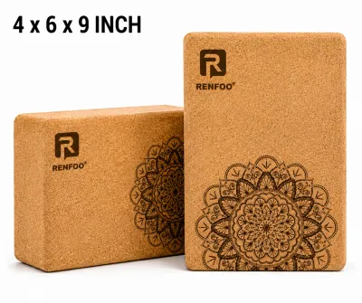 New Eco-Friendly Cork Yoga Block for Flexibility and Stability