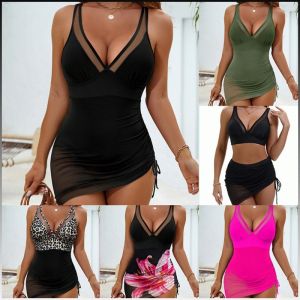 ชุดว่ายน้ำวันพีซ สายเอี๊ยม ชุดว่ายน้ำเซ็กซี่ เซ็กซี่ ผ้าซาตินสีดำ เส้นโค้งที่สง่างาม ยกกระชับก้น