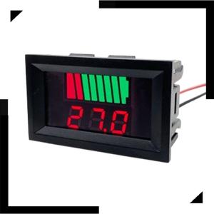 ❣💕WonderfulBuyinge เครื่องวัดระดับการชาร์จแบตเตอรี่รถยนต์12V 24V 36V 48V 60V เครื่องทดสอบความจุแบตเตอรี่ลิเธียมจอแสดงผลสีฟ้า