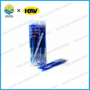 25Pcs/Box Original HBW OBG-1 ATECH Oil Base Gel Pen 0.7mm Ballpen Gelpen Black Blue Red Ballpen School Office