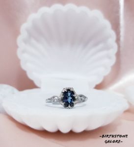 Natural Topaz Birthstone S925 adjustable silver ring/Gemstone/November birthstone/topaz ring/cincin topaz/托帕石 S925镶嵌活口戒指