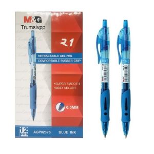 Hộp 12 cây bút gel M&G AGP02376 - R21 / Bút béo MG 02376 ngòi 0.5mm luyện viết văn