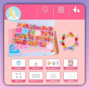 DIY Kalung Bando Cincin Gelang / DIY Mainan manik edukasi anak/ DIY Meronce Kalung Gelang Anak/ Mainan Anak Perempuan