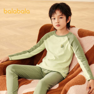 Balabala Kids Thermal Underwear Set Autumn-Winter Thickened Boys Comfortable Autumn Pants And Top