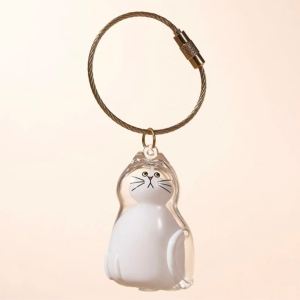 Kebigumei Dog & lông mèo lưu trữ dễ thương tự làm dây chuyền thủ công Móc Khoá dạng túi Mặt dây chuyền móc chìa khóa đôi trang sức bộ sưu tập quà lưu niệm quà tặng