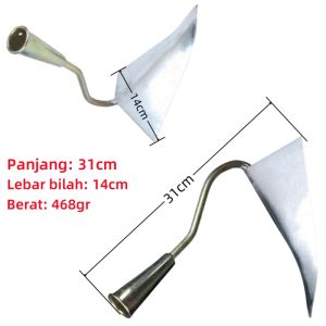 Cangkul Kecil Mini Serbaguna Cangkul Kebun Tanaman Gagang Logam
