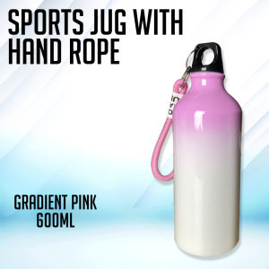 Risefully 600ml Sublimation Gradient Sports Jug with Hand Rope