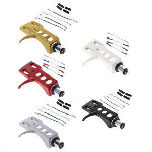 Phổ Máy quay đĩa hát headshell phonograph Turntable thay thế headshell với 4 cái dây dẫn tải cho máy quay đĩa hát