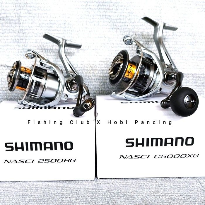 reel shimano keluaran terbaru Reel Shimano Nasci 2021 500 1000 2500 C3000 4000 XG C5000 Power Handle -  500