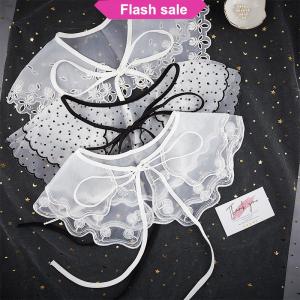 SHENHAO2🎀 Phụ nữ ren giả cổ áo đám mây Vai Giả Áo sơ mi có thể tháo rời cổ áo vòng cổ