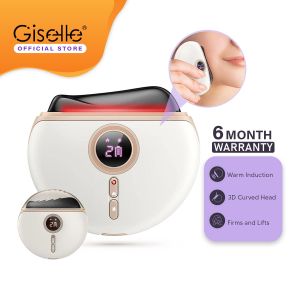 Giselle Mini Black Bian Stone Electric Thermal Scraping Massager Pushing Facial Beauty Board - HEA0072