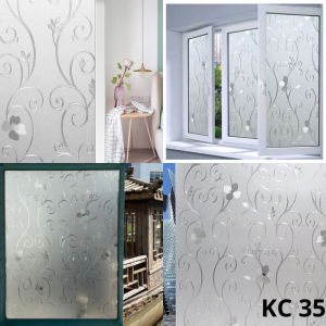STIKER STICKER KACA Lebar 90 cm PREMIUM SUNBLAST SANBLAST PINTU KAMAR MANDI JENDELA RUMAH 3D HOLOGRAM WALLPAPER SUN BLAST FILM KOTAK MINIMALIS BAMBU BUNGA MOZAIK BATA KOTAK BATU SERPIHAN KACA KC 1 2 3 4 5 6 7 8 9