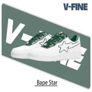 Bapesta star ape pure original patent leather casual classic trendy sports sneakers for men and women