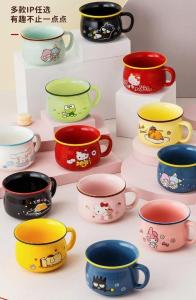 [Local Seller] Sanrio Hello Kitty Melody Cute Breakfast Mug Cup Ceramic Little Twins Star Keroppi Mugs Pom Pom Purin Cinnamoroll