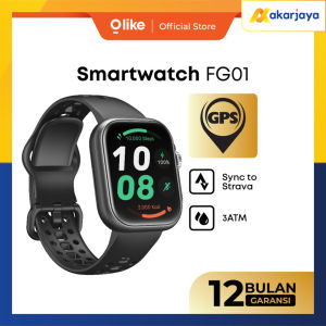 OLIKE FG01 Smartwatch 1.85" Screen Long Live Battery Up To 30-Day Smart Watch Design For Sport Sync Strava with GPS Waterproof 3ATM Health & Sport Monitoring