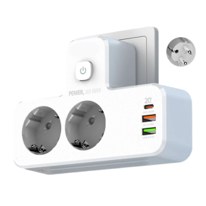 แถบพลังงานอิสระ3 USB พร้อมช่องต่อติดผนังช่องเสียบสายไฟโคมไฟกลางคืนช่องเสียบสำหรับบ้าน