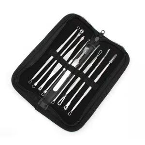 Greenhouse ชุดกรรไกรตัดเล็บ ครบเช็ต 19 ชิ้น ตัดเล็บ ทำเล็บ แต่งคิ้ว ตัดขนจมูก กดสิว พร้อมกระเป๋าสุดหรู