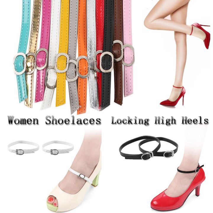 FEBBILY Women PU Leather Beauty Props Shoe Accessories Bundle