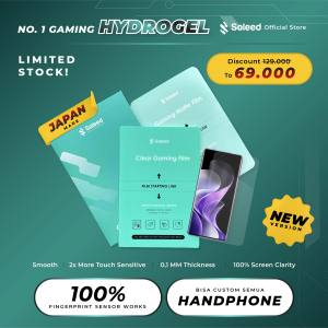 SOLEED - Vivo V40 Gaming Hydrogel Clear Matte | Kaca Anti Gores Screen Protector Not Tempered Glass