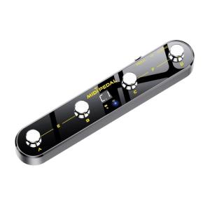 Wireless MIDI Footswitch Included Multi Device Compatibility Intuitive Controls Low Latency Plastic Texture