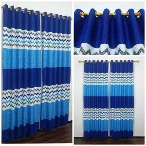 Set Gorden Zigzag Multicolor dan Dril Kapasitas Multi-Set dengan Slot Gelang - Cocok untuk Jendela dan Pintu