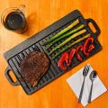 Cast Iron Double Sided Griller or Outdoor barbecue frying pan Baking Tray. 