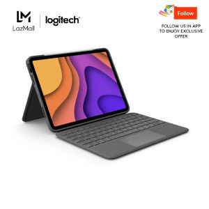 Logitech Folio Touch iPad Keyboard Case with Trackpad and Smart Connector for iPad Air M2/M3 & 4th/5th gen - Graphite