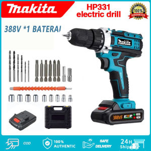 MAKITA 766V / 388V Bor Mesin Elektrik Drill 10mm Set Reversible Mesin Bor Tangan Listrik
