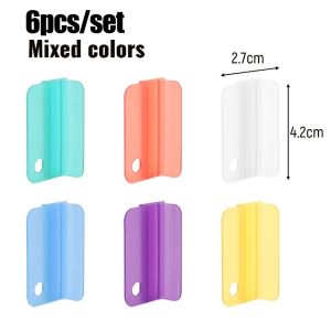 WH 6-30Pcs Writable File Index Folders - Candy Color Letter Paper Label Clip - Multifunction Fixed Bookmarks - Office School Stationery Supply - Classification Clamp