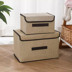 Fabric Storage Bins Collapsible Cube Organizer for Closet Shelves & Living Space - Foldable Storage Boxes with Handles for Clothes