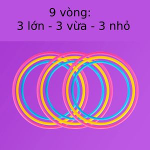 Bộ đồ chơi ném vòng trụ đứng nhiều màu phát triển kỹ năng vận động cho trẻ em mới nhất 2025