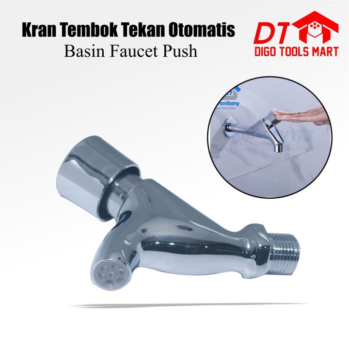 Kran Air Wastafel Otomatis ON OFF Push Keran Air Wastafel Tekan ...