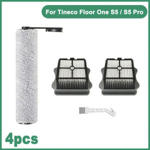For Tineco Floor ONE S5 / S5 Pro Cordless Wet Dry Vacuum Cleaner Accessories HEPA Filter And Soft Roller Brush Spare Parts Kits