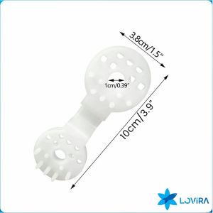 LoviRa 10pcs Shade Cloth Plastic Clips Round Plastic Black Clips for Sun Shade Net/Anti Bird Netting Shade Fabric Accessories