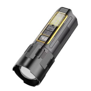 SENTER X36 LED LASER - BISA ZOOM - CAHAYA TERANG - BISA JADI POWERBANK - TENAGA MATAHARI - 7 MODE - MOTIF TRANSPARAN