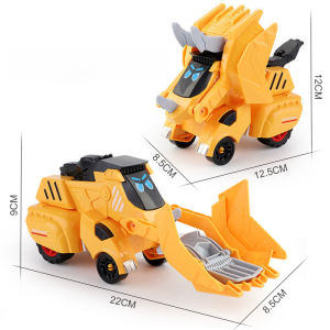 Aoduoyaya 2In1 Dinosaur Transforming Toys Collision Deformation Tyrannosaurus Toy Car Excavator Toy For Kids