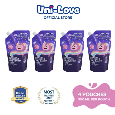 Uni-Love Fairytale Feeding Bottle Cleanser 500ml Pack of 4