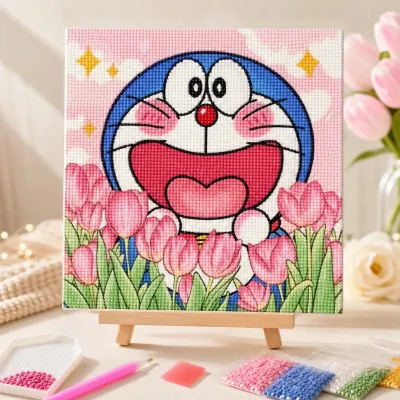 Diamond Beads Painting 20x20CM DIY钻石画 20x20CM Lukisan Manik Berlian Comel Hadiah Kraf Tangan Kanak-Kanak Cute Cartoon Sanrio Handmade Kids Child Gift