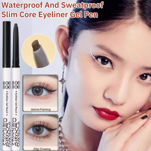 Waterproof And Sweatproof Slim Core Eyeliner Natural Color Eyeliner Gel Pencil Lasting Quick-Drying No Smudging