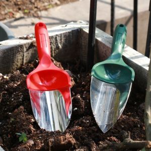 KIDS HOME Heavy-Duty Gardening Shovel Thickened Stainless Steel Planting Shovel Easy Grip Anti Slippery Handle Hand Shovel Outdoor Gardening