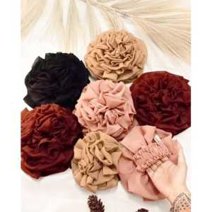 PROMO SCRUNCHIE JUMBO INER HIJAB KARET RAMBUT BROKOLI MENGEMBANG JUMBO BAHAN CERUTY BABYDOLL CEMOL - CEPOL HIJAB - IKAT RAMBUT CEPOL - CEPOLAN HIJAB JUMBO PREMIUM/ BIKIN HIJAB JADI BERVOLUME - KARET MODEL BUNGA TERMURAH TERLARIS